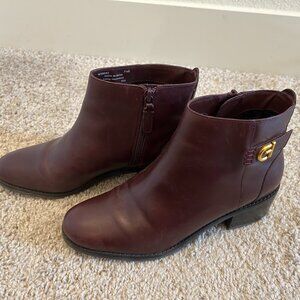 Cole Haan 7 1/2 Bloodstone Leather - Holis Buckle Bootie